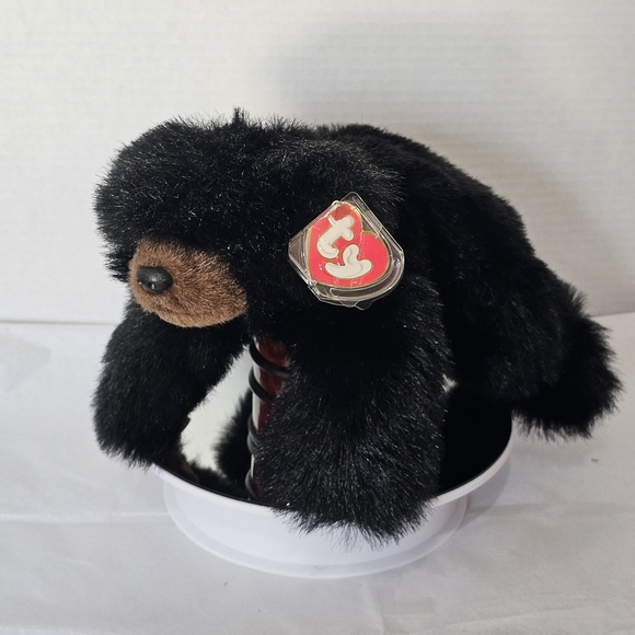 TY Baby Paws Brown Black Bear 12" Plush Stuffed Animal Vintage 👀 - Picture 4 of 15
